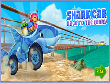 Shark Car Race To The Ferry