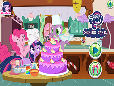 My Little Pony Cooking Cake 